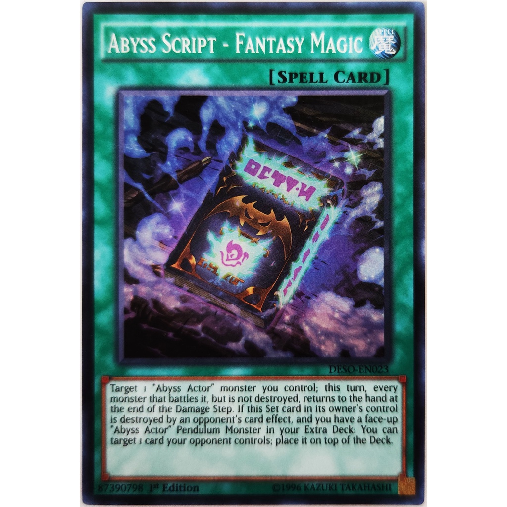 [Thẻ Yugioh] Abyss Script - Fantasy Magic |EN| Super Rare