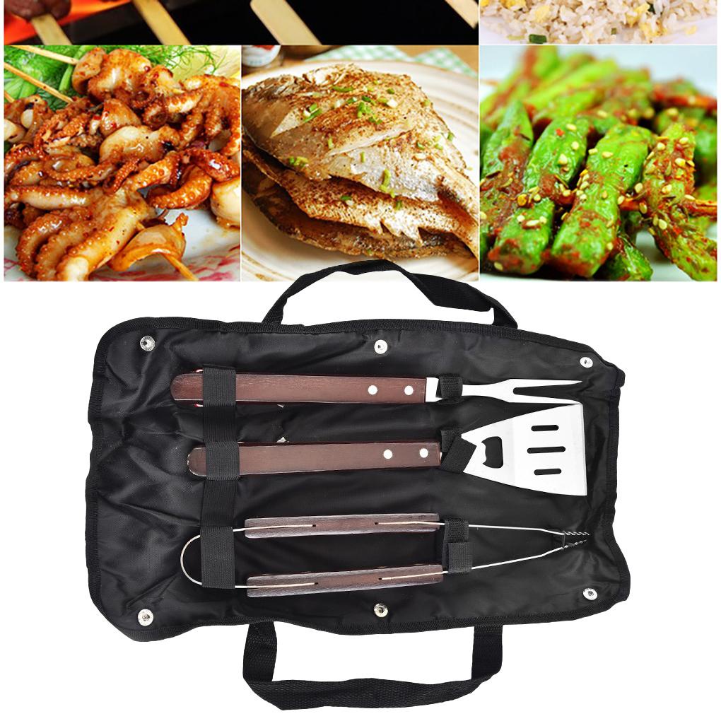 Bộ 3 Dụng Cụ Kẹp Gắp Đồ Nướng BBQ Chống Trượt Tiện Dụng