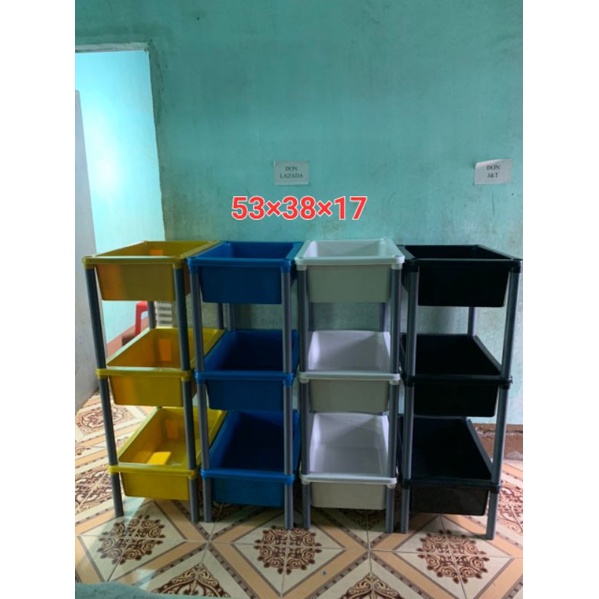 Bộ 3 khay tầng đen nhỏ