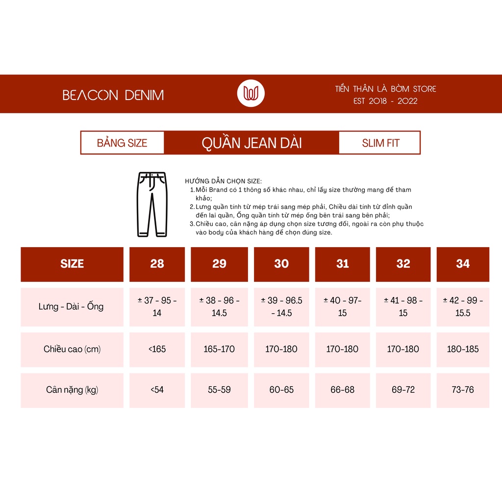 Quần Jean Dài Nam Siêu Cấp Xanh Rách Kiểu Mã BEACON DENIM Form Slim Fit JDSC701