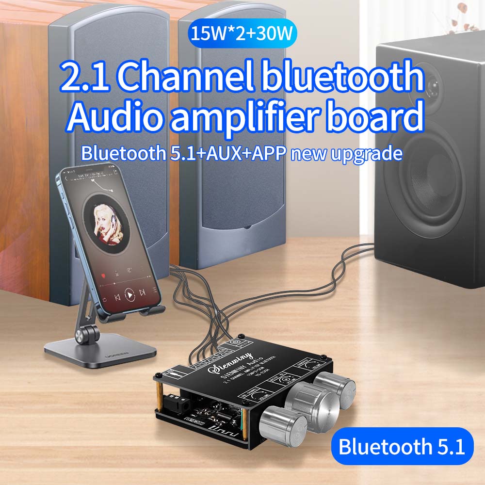Bảng mạch khuếch đại công suất âm thanh bluetooth DIYMORE YS-E30H 2.1CH chất lượng cao