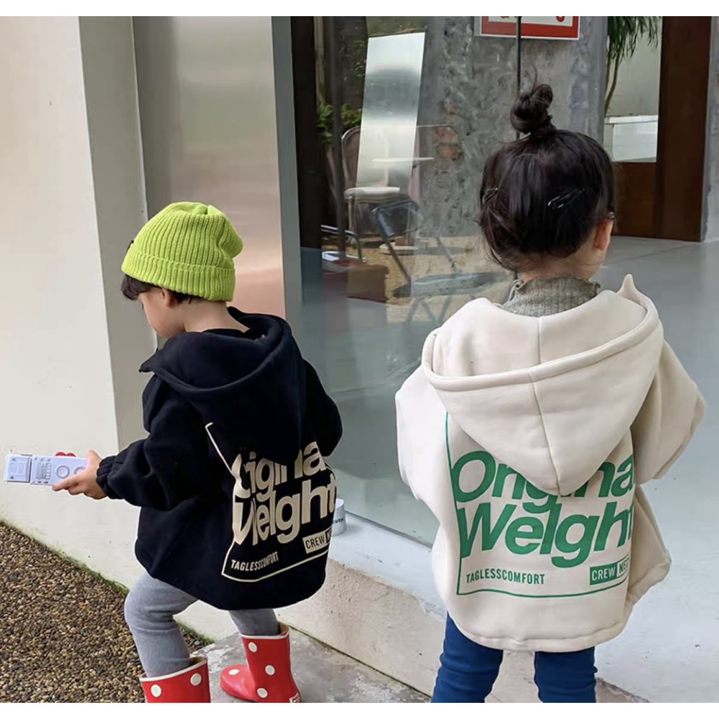 Áo Nỉ Hoodie Cho Bé Trai Và Bé Gái Chất Nỉ Lót Bông Từ 8-35kg Chaarle kids - Thời trang trẻ em