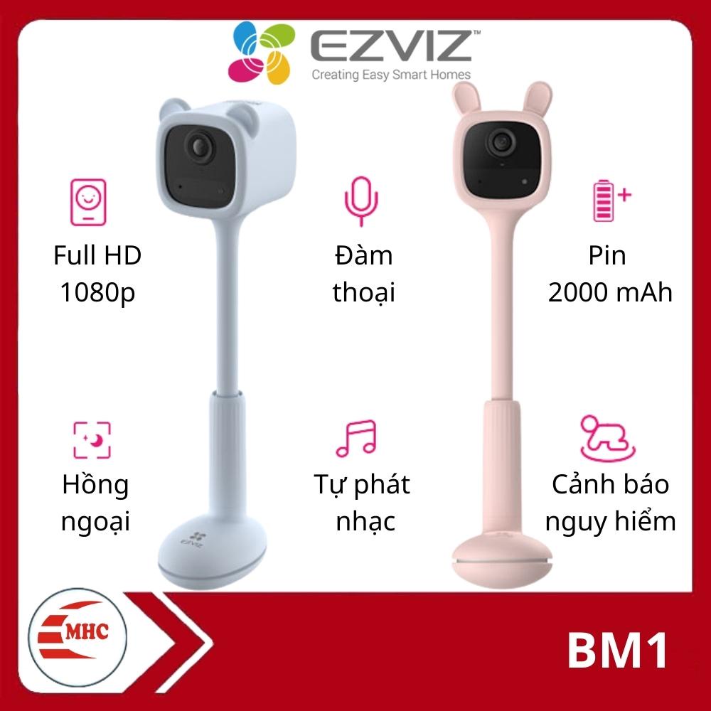 Camera không dây Wifi trông trẻ, camera dùng PIN Ezviz BM1 Đàm thoại/ Phát nhạc/ AI