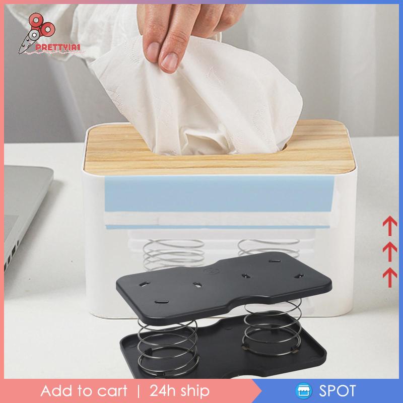 [Prettyia1] Hộp Đựng Khăn Giấy Dạng Lò Xo Bền Tiện Lợi Dành Cho Phòng Bếp Phòng Khách