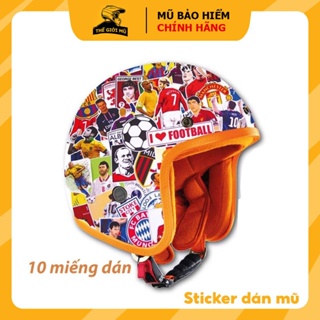 Hình ảnh 10 hình Sticker dán mũ bảo hiểm, vali, laptop cực xinh PVC chống nước cắt sẵn