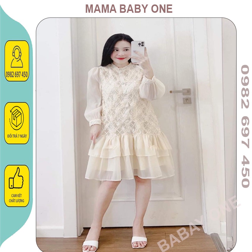 VÁY BẦU THỜI TRANG DỰ TIỆC-TẾT-ĐẦM BẦU CÔNG SỞ THIẾT KẾ CHẤT REN SANG CHẢNH SIÊU XINH