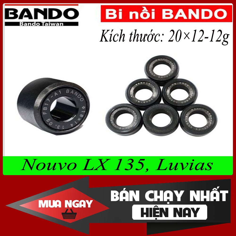 Bi nồi Bando cho xe Nouvo LX 135, Luvias (Mã số 20×12-12g)