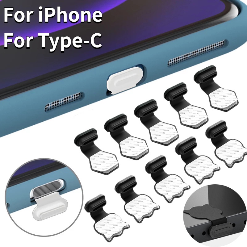 Ốp Điện Thoại Silicon Mềm Chống Nước Chống Bụi Đa Năng Cho Cổng Sạc Type-C