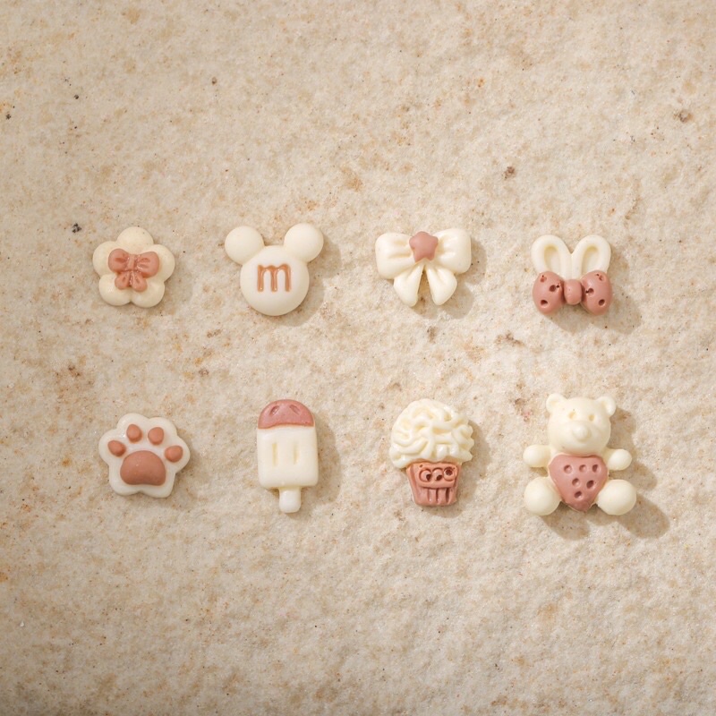 Phụ Kiện Nail - 20 Charm Hoạt Hình Trang Trí Móng Siêu Cute