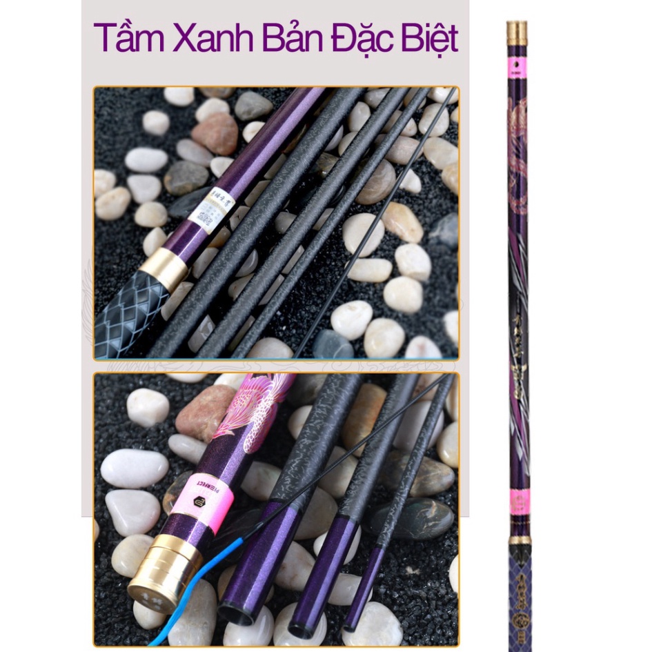 Cần Câu Đài Săn Hàng Tầm Xanh Thế Hệ 6 Bản Đặc Biệt 22H-19i Cần Câu Tay Chính Hãng Cao Cấp Tặng Kèm Ngọn Phụ - đ