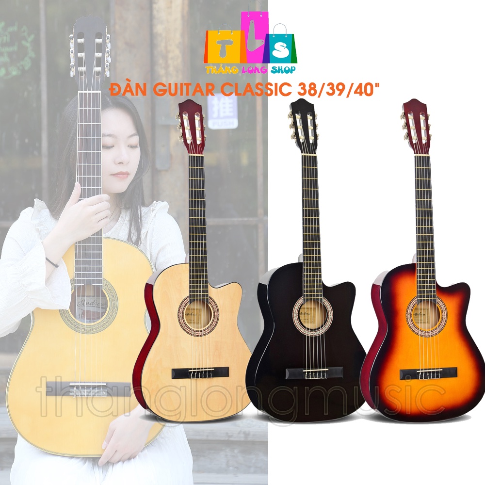 GUITAR GIÁ RẺ - Đàn Guitar Classic Suzuki / Maxine / HT Music dây nilong cho người mới tập chơi.
