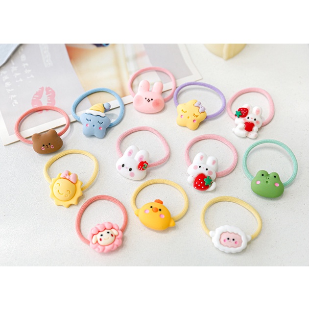 Dây buộc tóc hoạt hình dễ thương phong cách Hàn Quốc dành cho bé DIY -  MyNa Mart