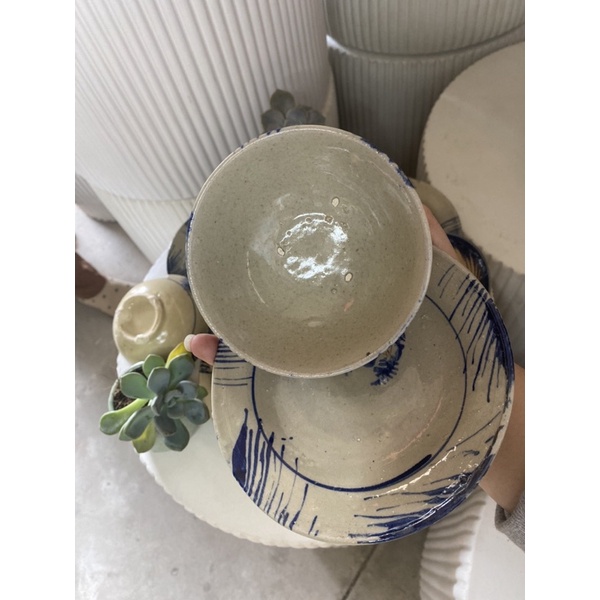 Combo 1 Chén Phêch + 1 Dĩa phếch Xưa Nam Bộ + Tặng 1 Chén Chấm