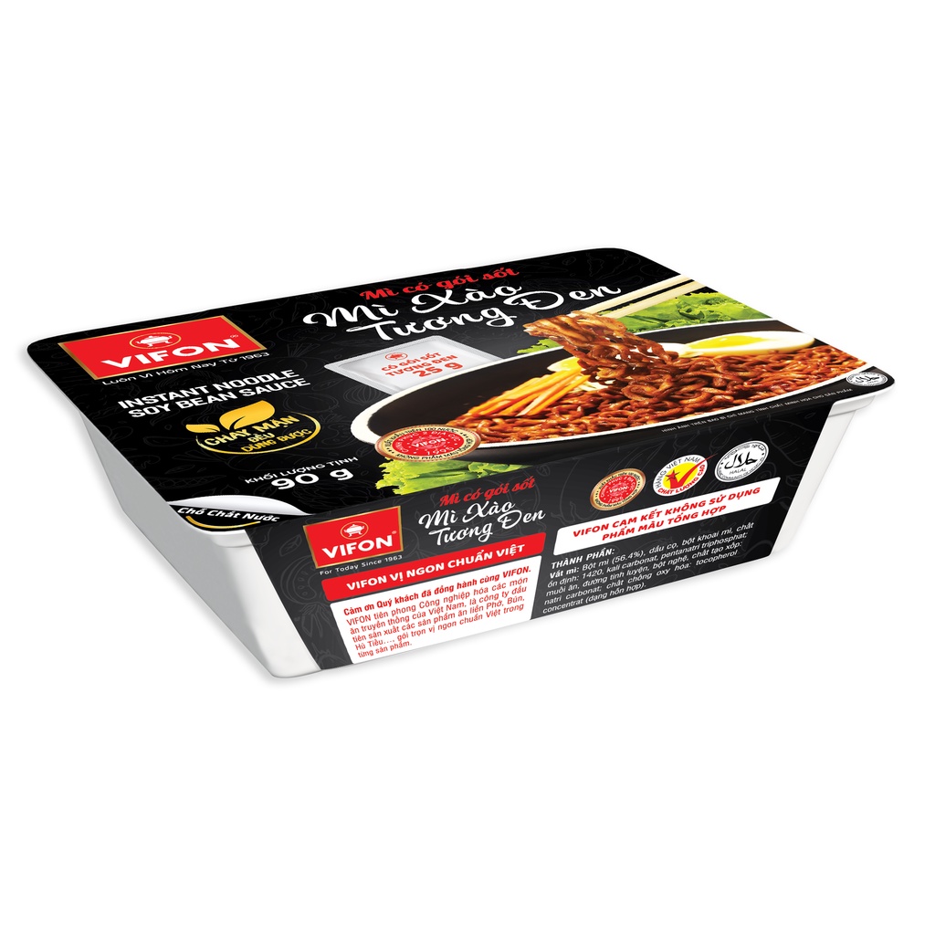 (Thùng 18 khay )Mì xào tương đen Vifon 90gr