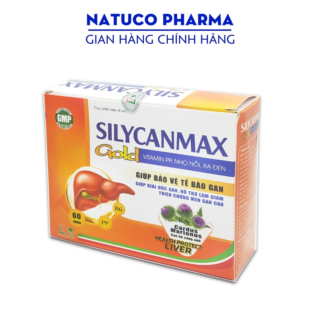 Viên uống giải độc gan Silycanmax Gold - thành phần xạ đen, bồ công anh....giúp bổ gan, mát gan thanh nhiệt