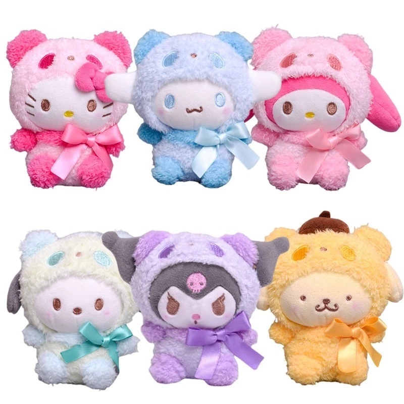 Đồ chơi nhồi bông Hình Nhân Vật Anime Sanrio Kuromi My Melody Cinnamoroll Dễ Thương