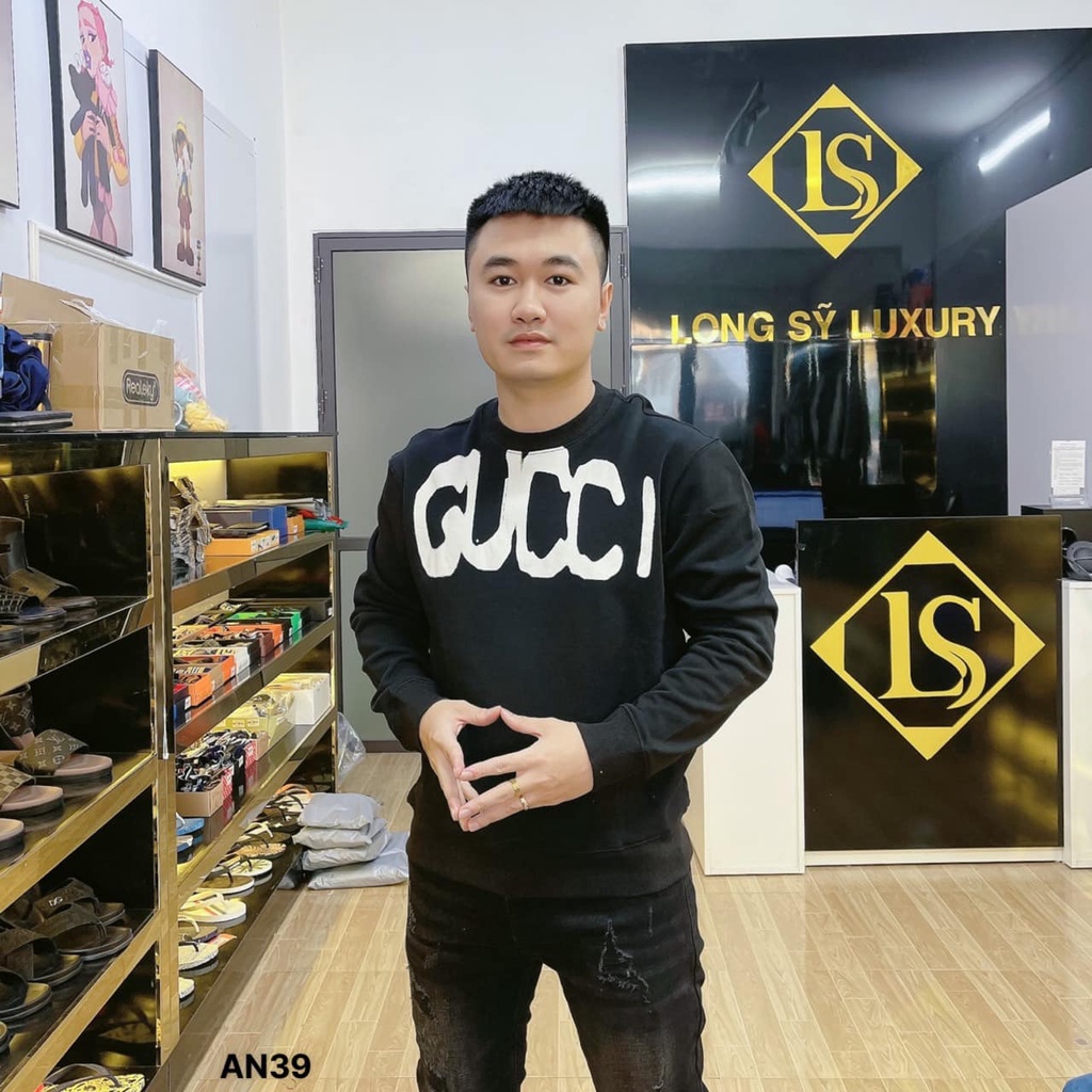 Áo sweater GC Balenciaga, áo nỉ GC chất nỉ bông dầy in hình GC Balenciaga