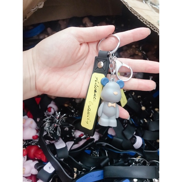 Sỉ 10 móc khoá gấu có dây