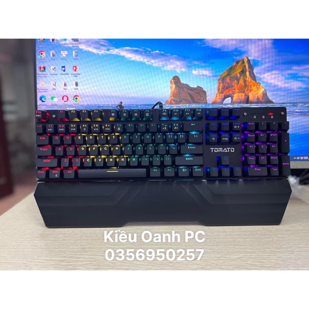 BÀN PHÍM CƠ QUANG HỌC CHÍNH HÃNG TOMATO TEAMWOLF/CHỐNG NƯỚC - Chính hãng Bảo hành 12 tháng
