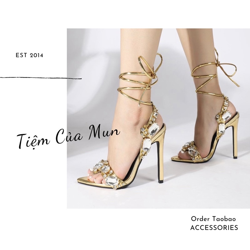 Order giày cao gót bling bling