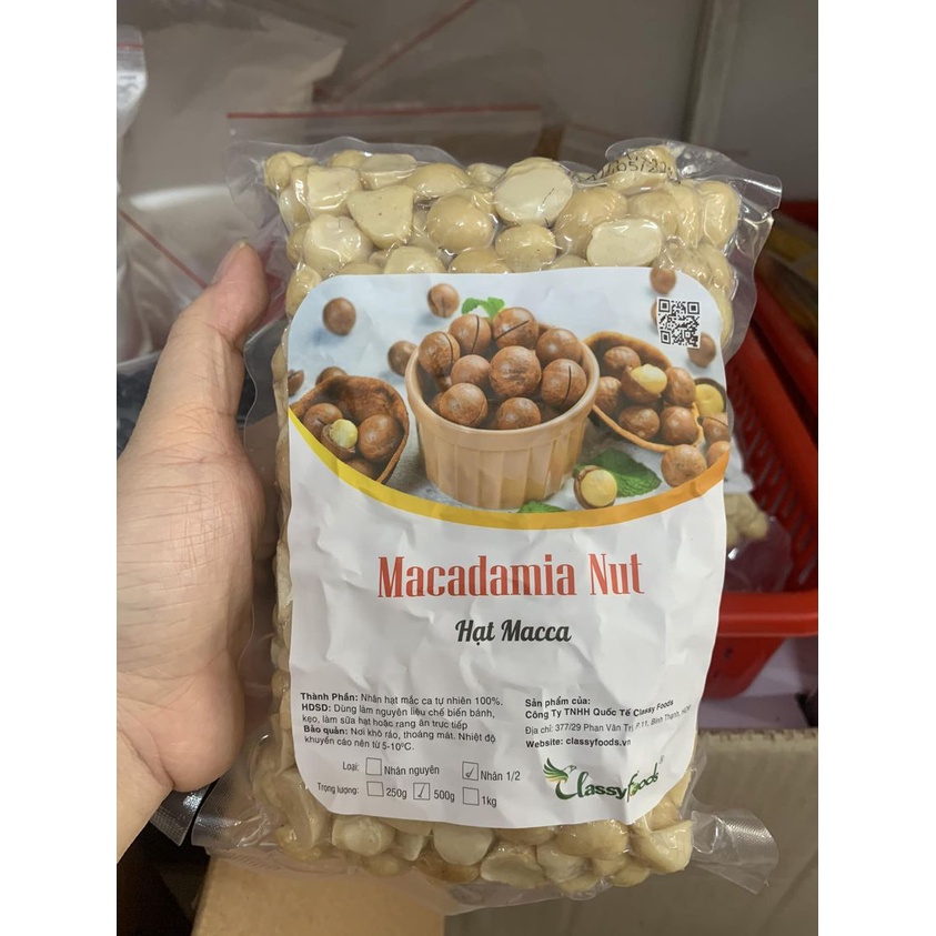 Nhân Macca vỡ đôi (100g)