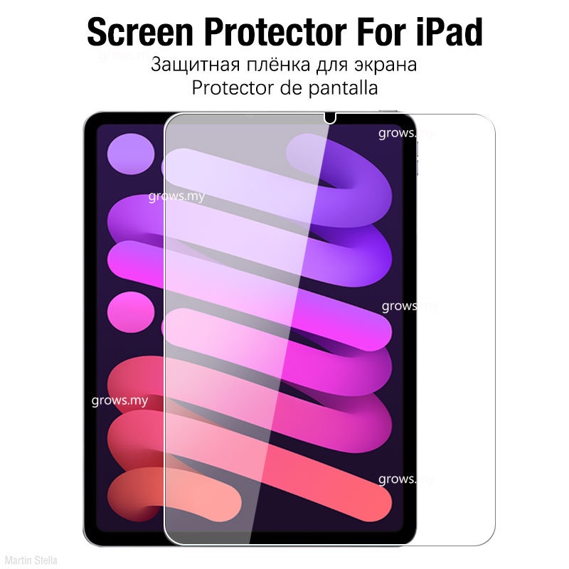Kính Cường Lực Bảo Vệ Màn Hình Cho Ipad Mini 6 2021 8.3 10th 9th 9 5 Pro 11 12.9 Ipad Air 4 3 2 2020 10.2 8 8th 6th