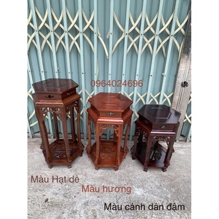 Đôn lục lăng gỗ lim mặt 30 cao 50,60,70,80 nhiều màu