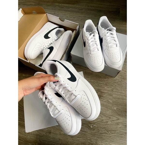 Giày Sneaker Nike Air Force 1 Low GS White Black  AF1 màu Trắng Đen Basic| PiuPiu Authentic