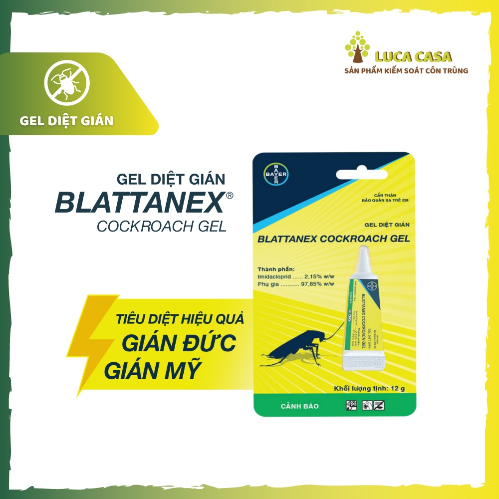 Gel Diệt Gián BLATTANEX COCKROACH - BAYER 12gram