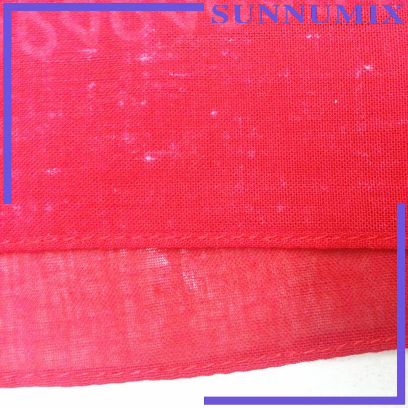 [Sunnimix] Khăn Choàng Cổ Bandana Cao Bồi Bằng Cotton Mới Lạ Màu Đỏ