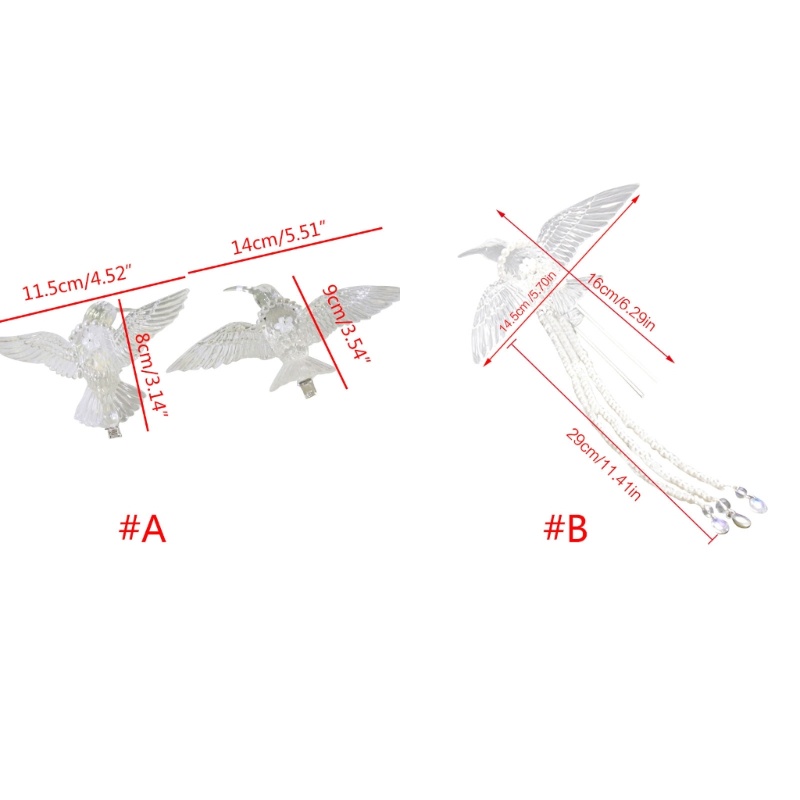 Trâm Cài Tóc Bằng Acrylic Đính Đá Xinh Xắn Dành Cho Cô Dâu