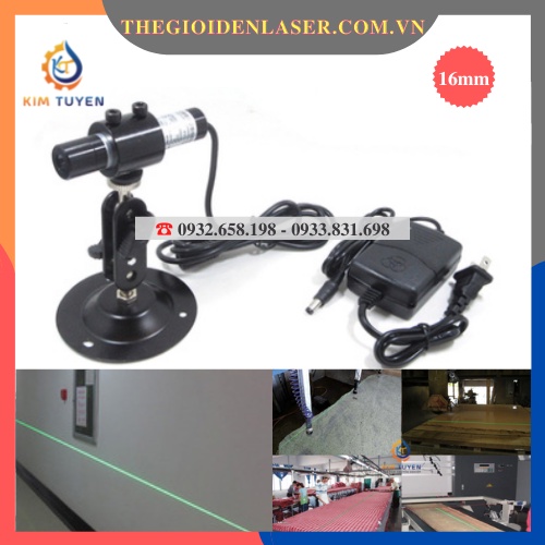 Đèn laze điện 1 đường thẳng tia Xanh cho gia công ngành may mặc, dụng cụ đánh dấu vạch laser cho giường cắt, máy cưa gỗ