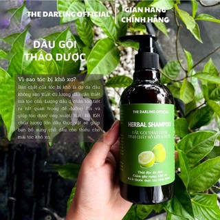 Dầu gội thảo dược Bồ kết - Bưởi giảm rụng tóc, kích thích mọc tóc - The Darling Official