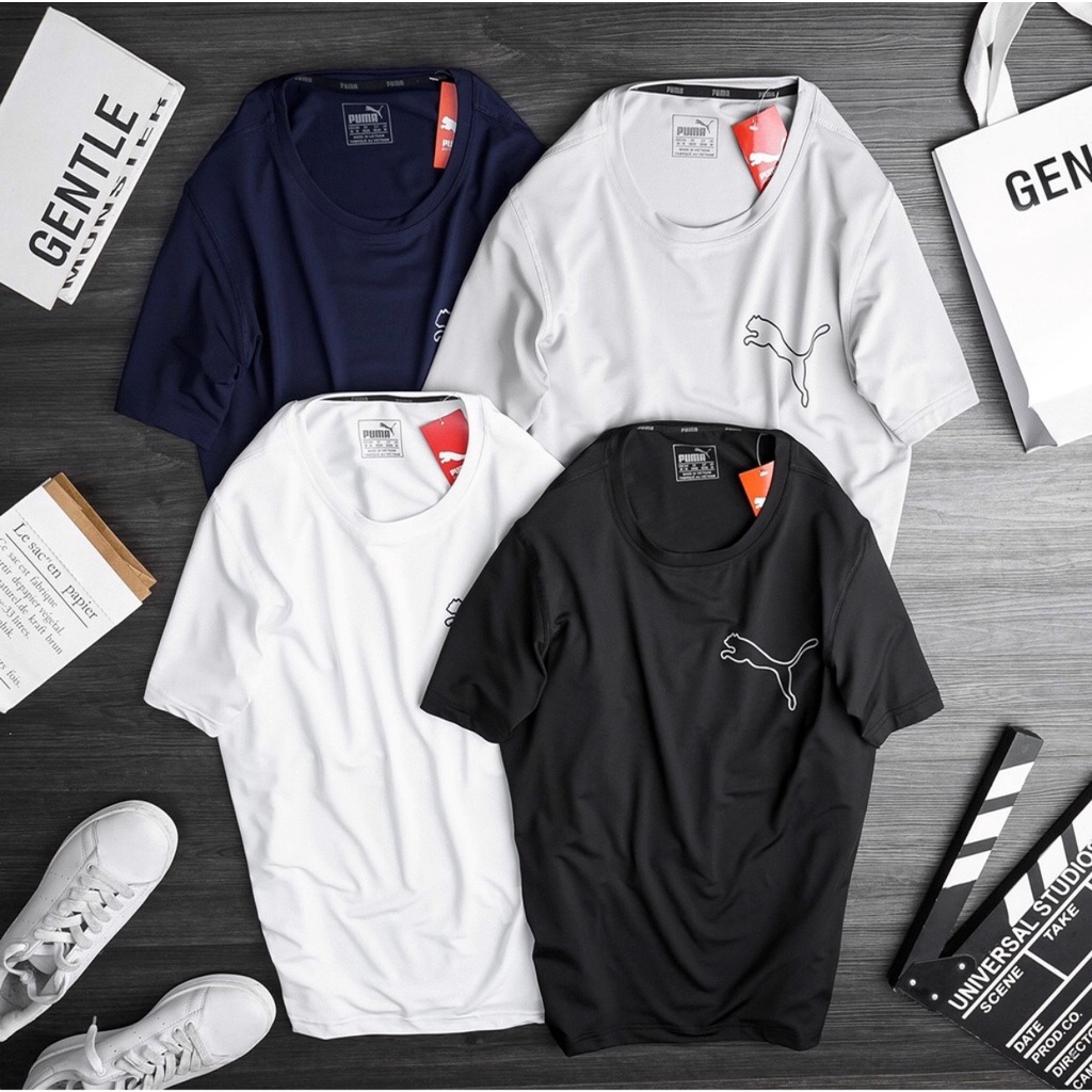 Áo thể thao nam thun mềm siêu mịn co giãn không nhăn không xù tốt áo mặc nhà đi chơi Shop Thể Thao Kute