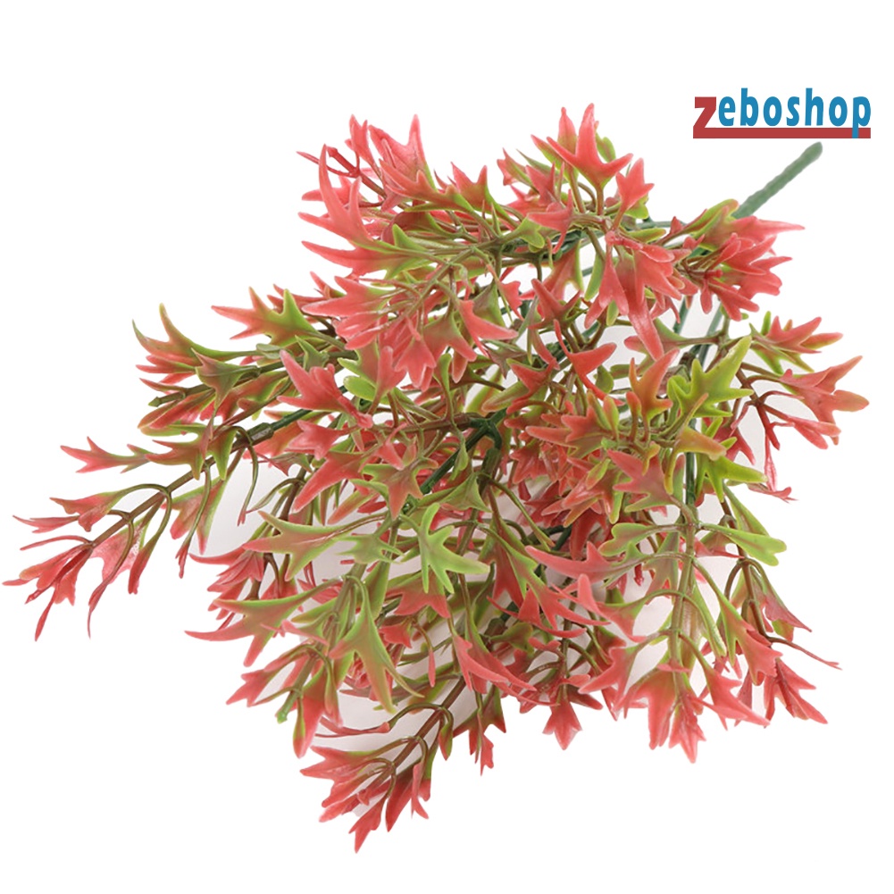 1 Bó Hoa Cỏ Nhân Tạo Có Răng Cưa Nhỏ Trang Trí Nhà Cửa / Khách Sạn / Tiệc Cưới