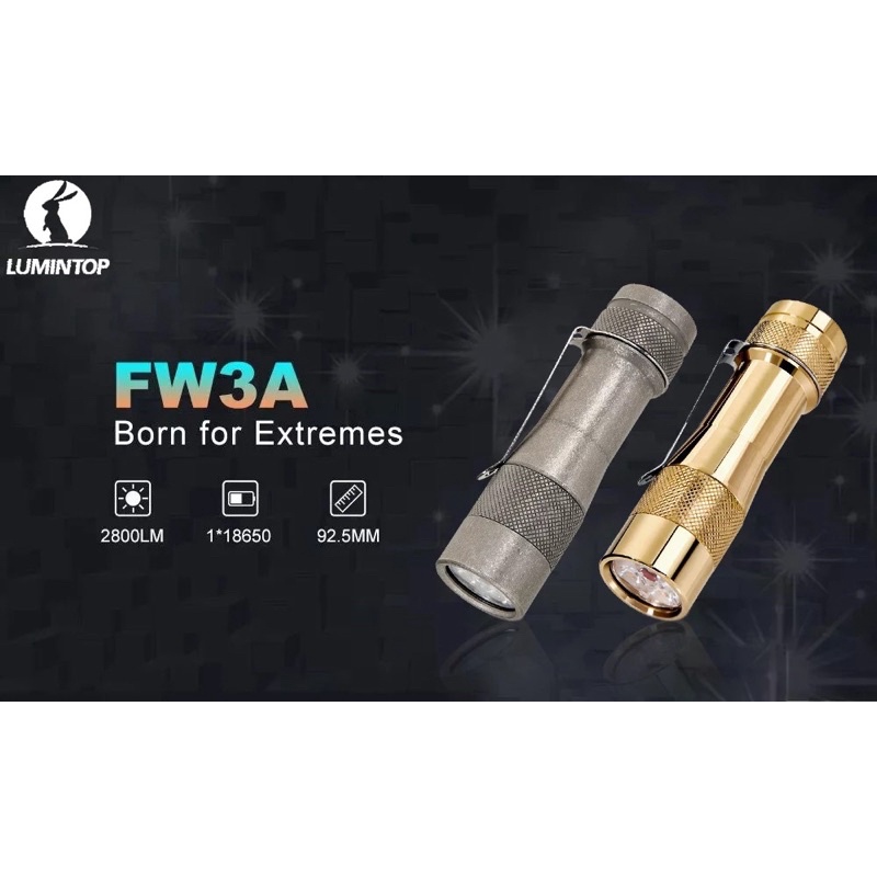 Đèn pin EDC Lumintop FW3A Đồng thau 2800 Lumens