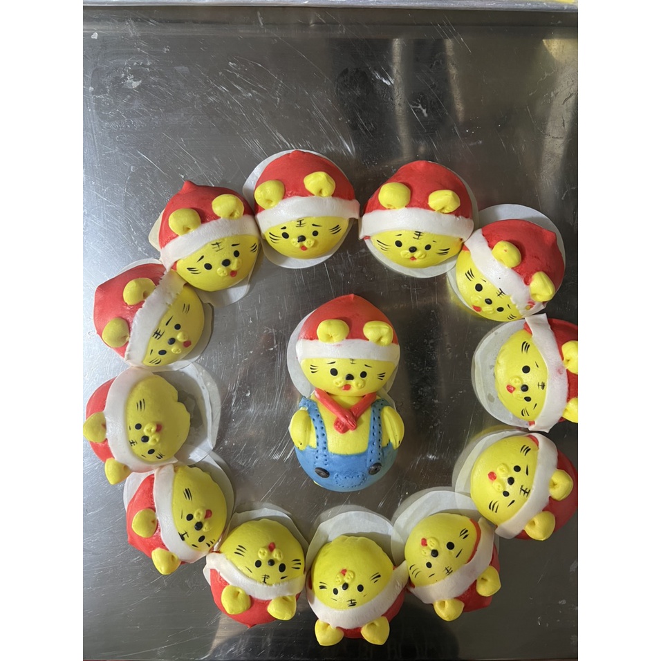 Bánh bao tạo hình con hổ -