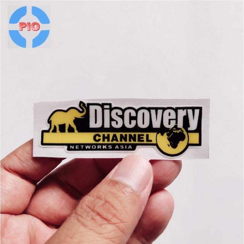 Tem Nổi Discovery Channel Trang Trí Xe Máy, Nón Bảo Hiểm, Laptop, Điện Thoại