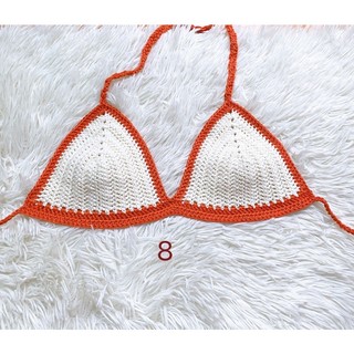 Bikini cherry Áo bikini len móc thủ công Bralette