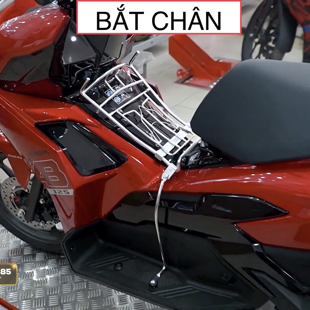 Baga 10 Ly Airblade 2020-2023 Bản 125/160CC TiTan 7 Màu, Inox, Sơn Đen Tĩnh Điện, Air blade AB