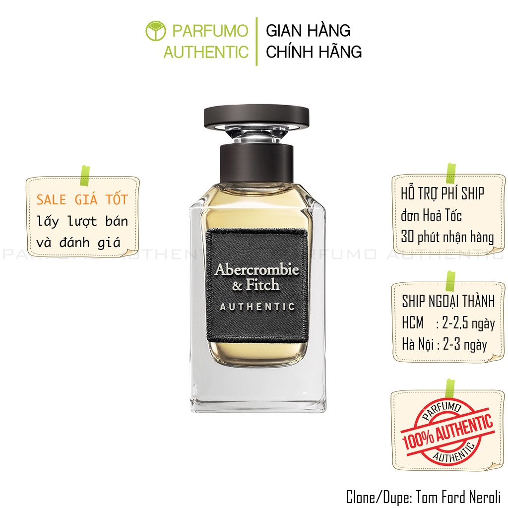 Nước hoa Abercrombie & Fitch Authentic - Dịu nhẹ Tươi mát Sang trọng [Cam Kết Chính Hãng]