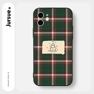 Ốp lưng JURSUE mềm chống bẩn hình độc lạ đen Cho iPhone 16 15 14 13 12 11 Pro Max SE 2020 X XR XS ip 8 7 Plus Y2523