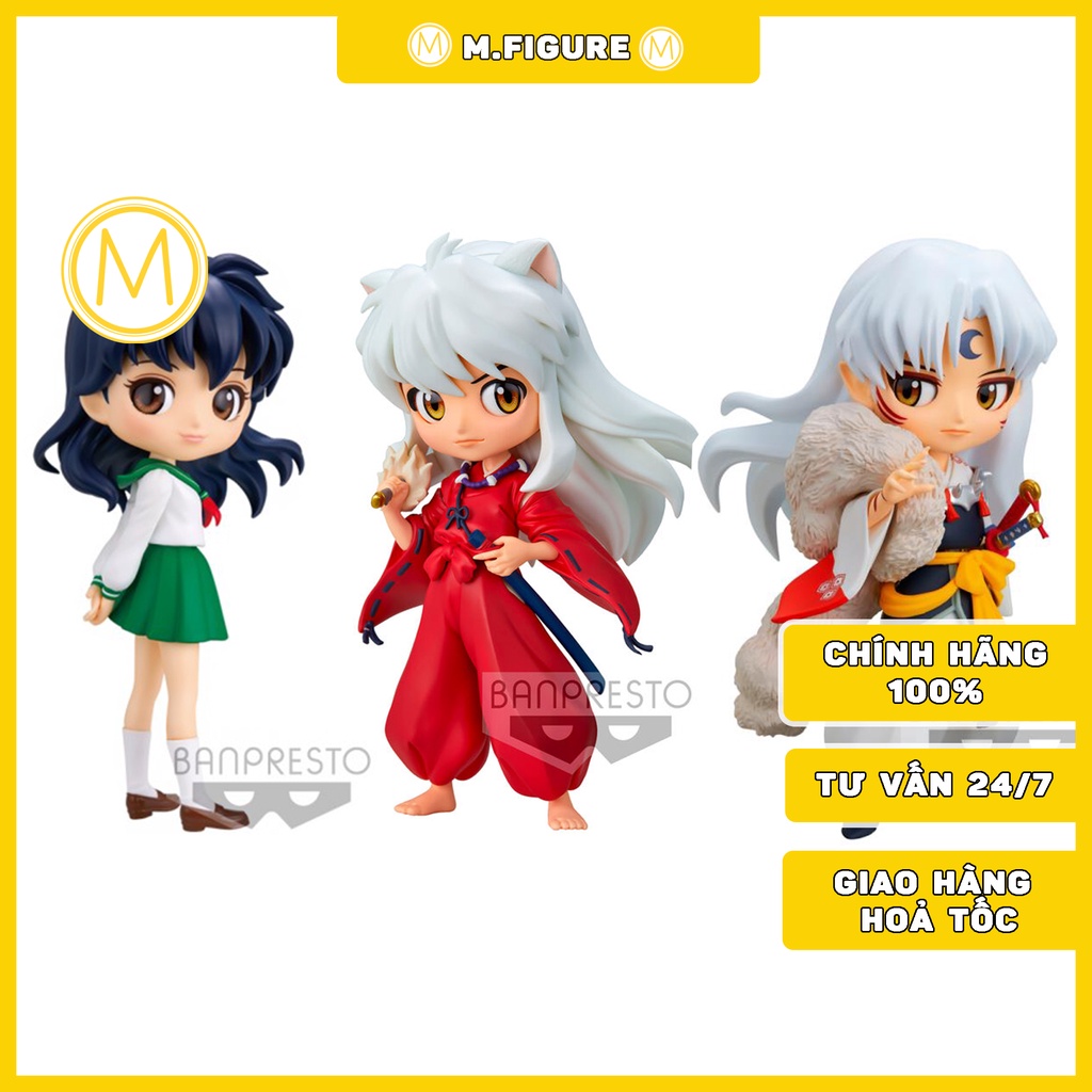 MÔ HÌNH CHÍNH HÃNG  INUYASHA, KAGOME, SESSHOUMARU QPOSKET