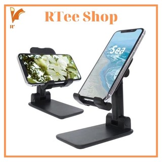 Giá đỡ điện thoại máy tính bảng gấp gọn đen trắng, livestream, học online, để bàn quay phim ghi hình đa năng