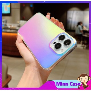 Ốp điện thoại iphone nhám mờ chống vân tay cho XSmax/ 11/ 14/ 13 14plus 12 pro max màu Gradient thay đổi theo ánh sáng