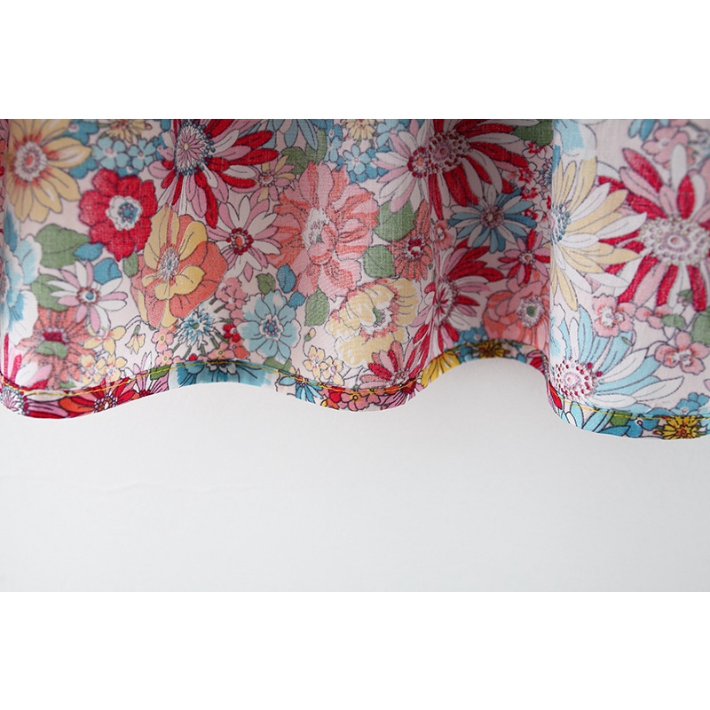 Đầm Công Chúa Bằng cotton In Hoa Thời Trang Mùa Hè Dành Cho Bé Gái 0-3 Tuổi