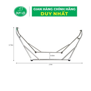 KHUNG VÕNG DUY LỢI INOX CỠ ĐẠI - QUÀ TẶNG 10 MÓC ÁO