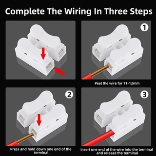 Combo 50/100 cút nối dây điện, kẹp nối dây đôi CH2 CH-2