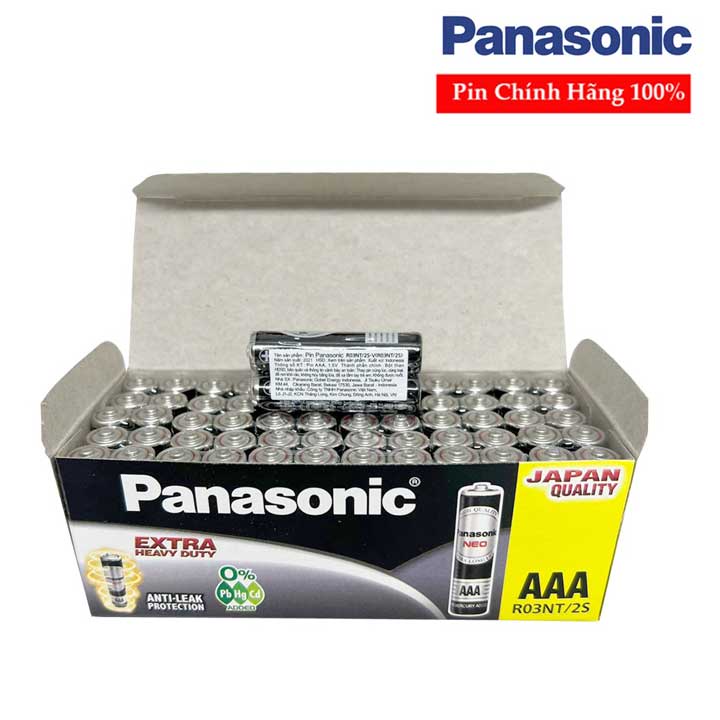 Pin đũa pin AAA Panasonic đũa đen R03NT/2S