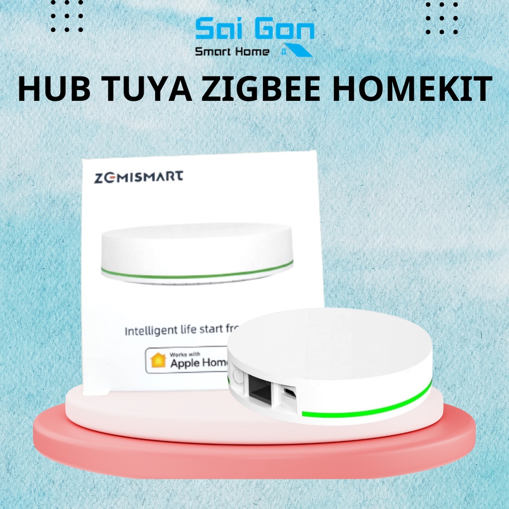 Trung tâm Điều Khiển Nhà Thông Minh Zigbee - Hub Zemismart Tương Thích Apple Homekit, Có Thể Kết Nối Hơn 100 Thiết Bị